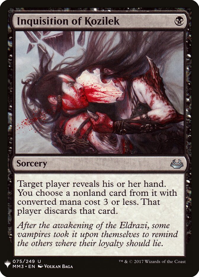 Inquisition of Kozilek (MM3-75) - The List (PLST)