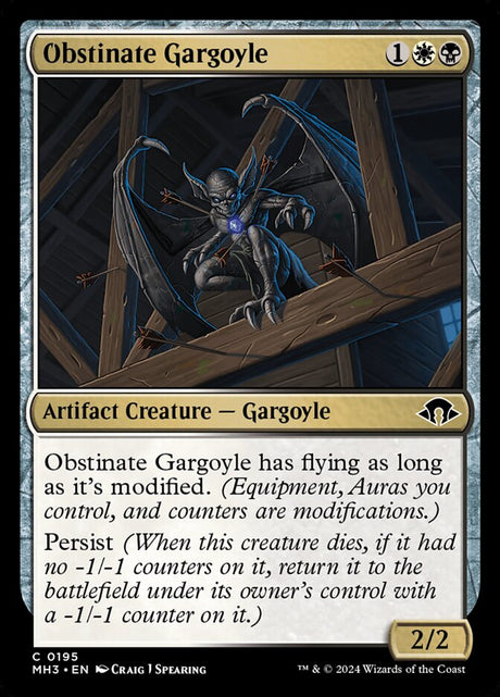 Obstinate Gargoyle (195) - Modern Horizons 3 (MH3)