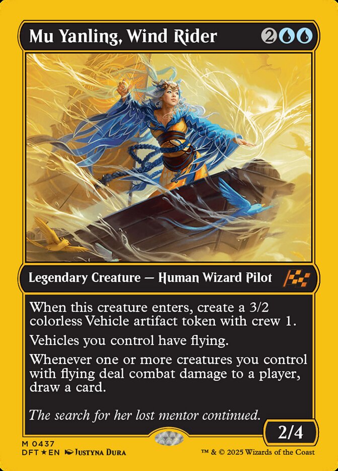Mu Yanling, Wind Rider - [First Place Foil] Aetherdrift (DFT)