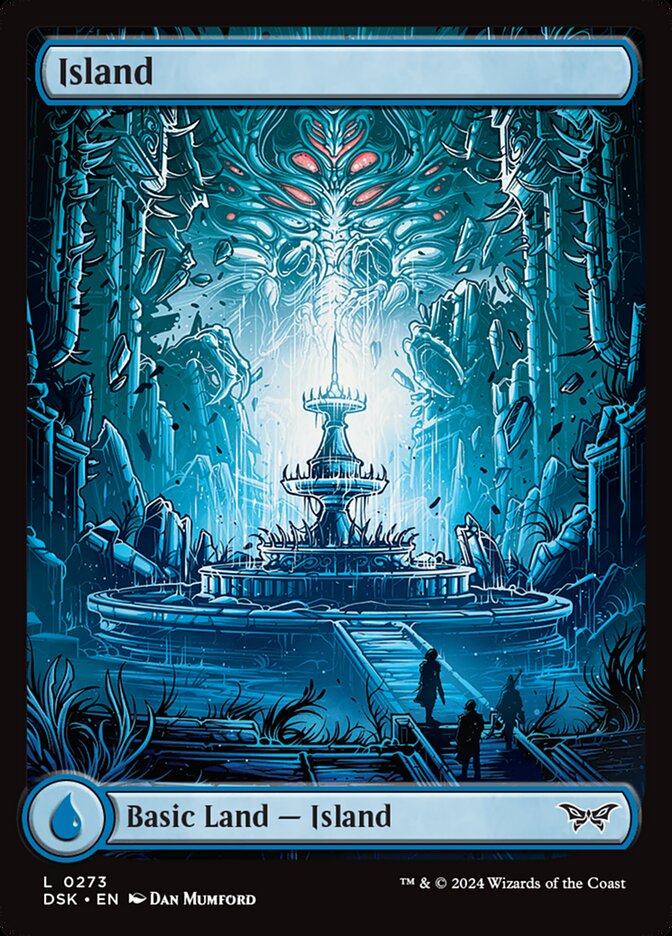 Island (273) - [Foil, Full Art] Duskmourn: House of Horror (DSK)