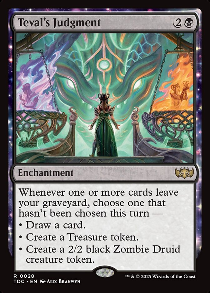Teval's Judgment (28) - Tarkir: Dragonstorm Commander (TDC)