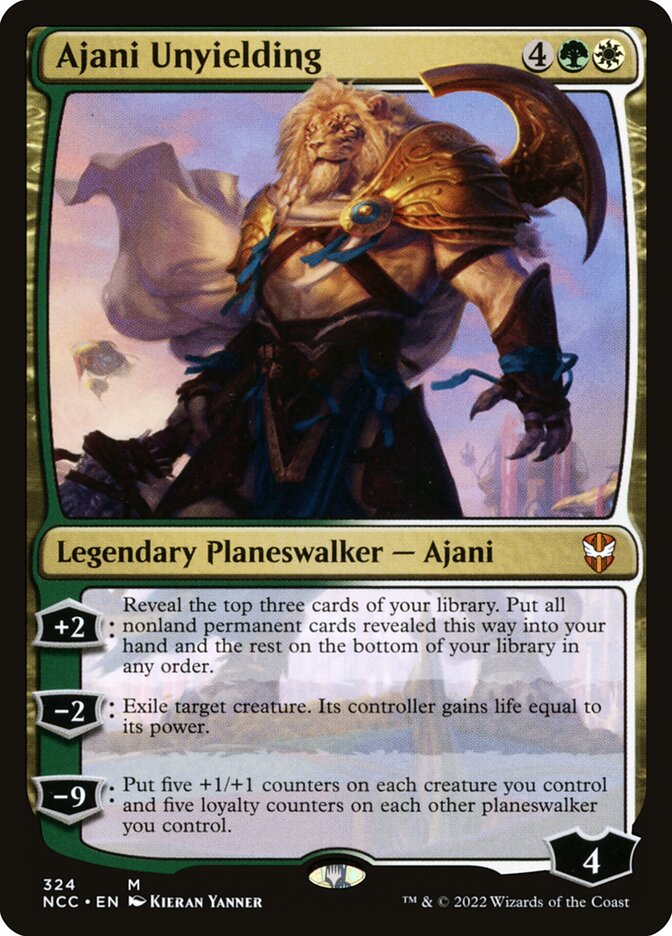 Ajani Unyielding (324) - New Capenna Commander (NCC)