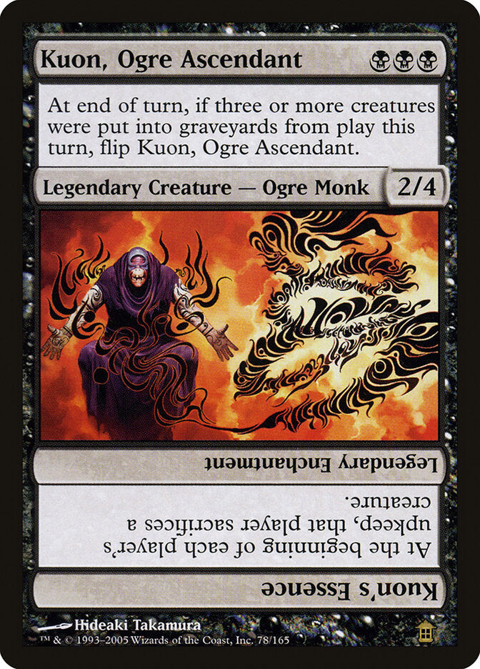 Kuon, Ogre Ascendant // Kuon's Essence (78) - Saviors of Kamigawa (SOK)