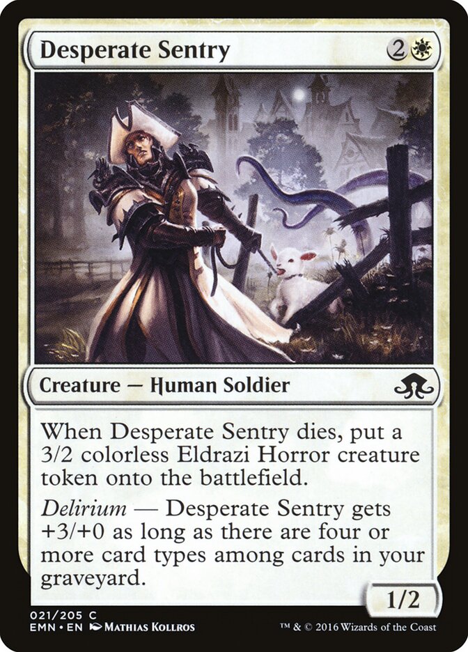 Desperate Sentry (21) - Eldritch Moon (EMN)