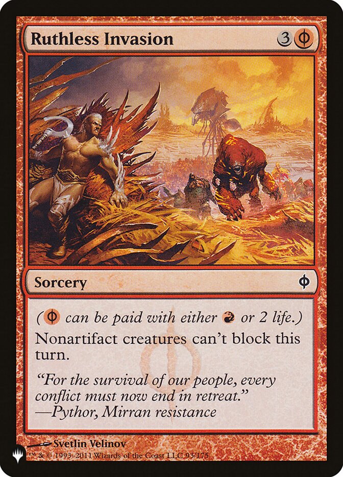Ruthless Invasion (NPH-93) - The List (PLST)