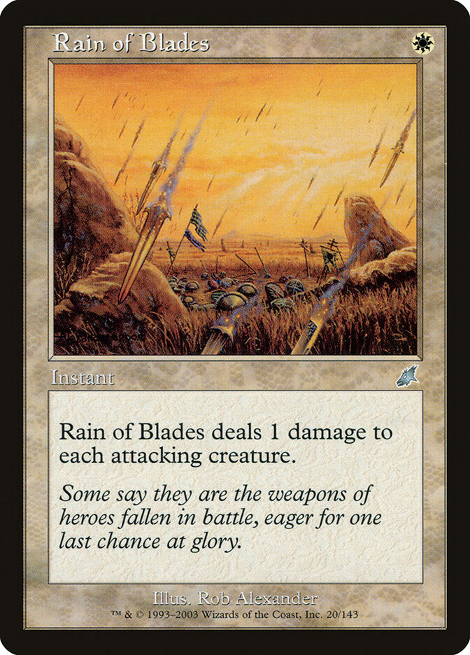 Rain of Blades (20) - Scourge (SCG)