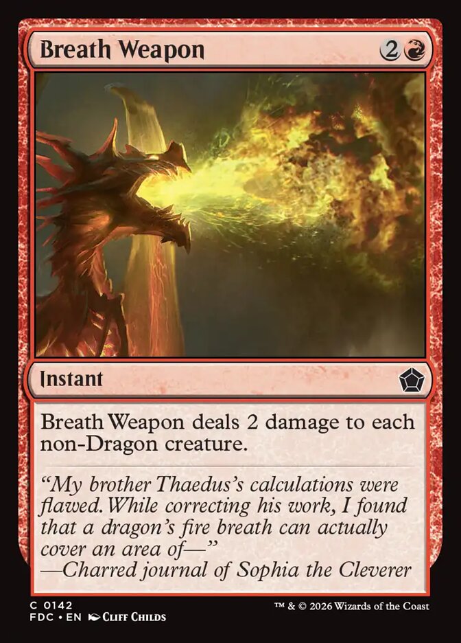 Breath Weapon (142) - Foundations Commander (FDC)