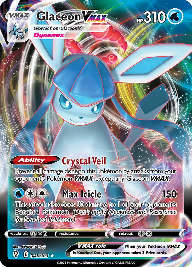 Glaceon VMAX (41/203) - [Holo Foil] Evolving Skies (EVS)