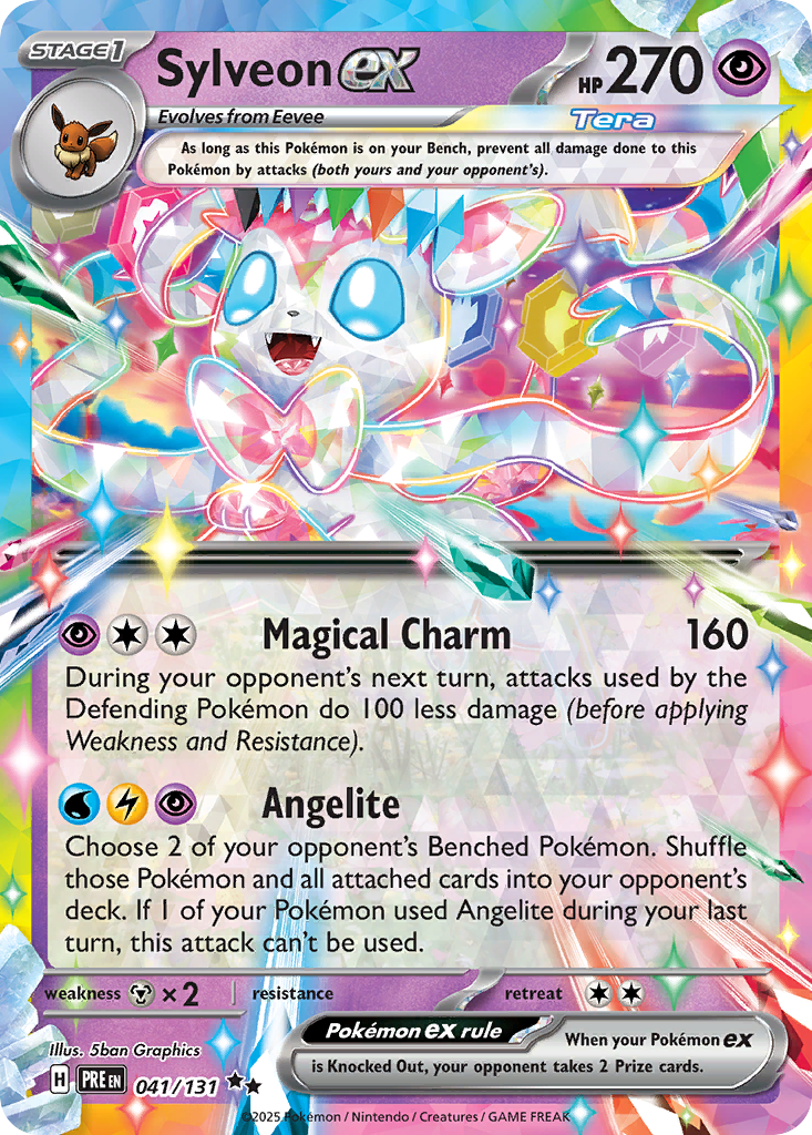 Sylveon ex (41/131) - [Holo Foil] Prismatic Evolutions (PRE)