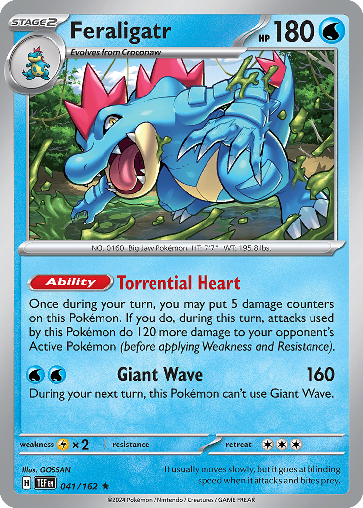 Feraligatr (41/162) - [Holo Foil] Temporal Forces (TEF)