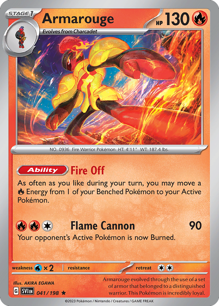 Armarouge (41/198) - [Reverse Holo] Scarlet & Violet (SVI)