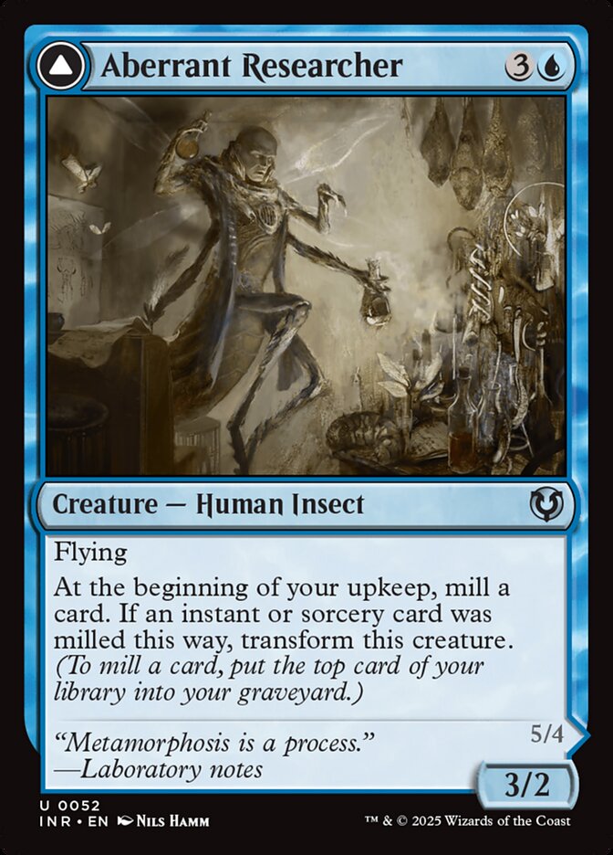 Aberrant Researcher // Perfected Form - [Foil] Innistrad Remastered (INR)