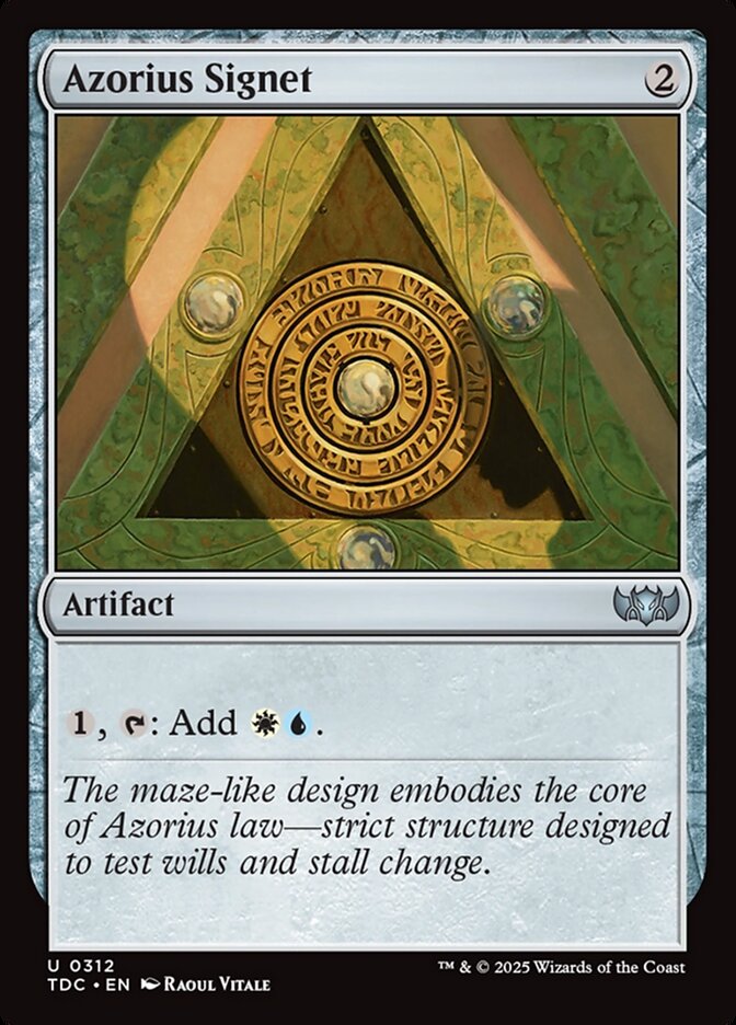Azorius Signet (312) - Tarkir: Dragonstorm Commander (TDC)