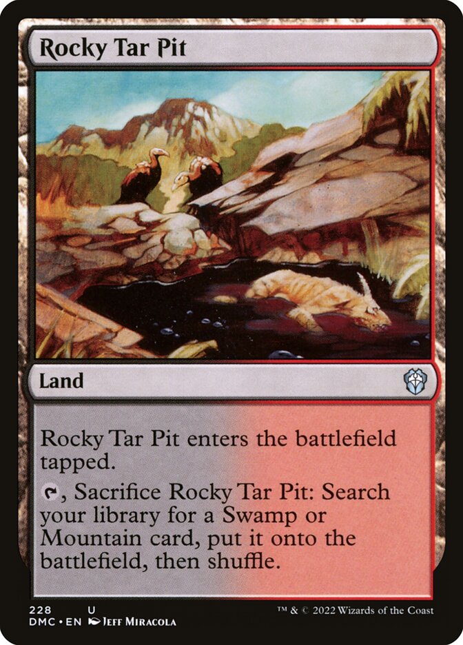 Rocky Tar Pit (228) - Dominaria United Commander (DMC)