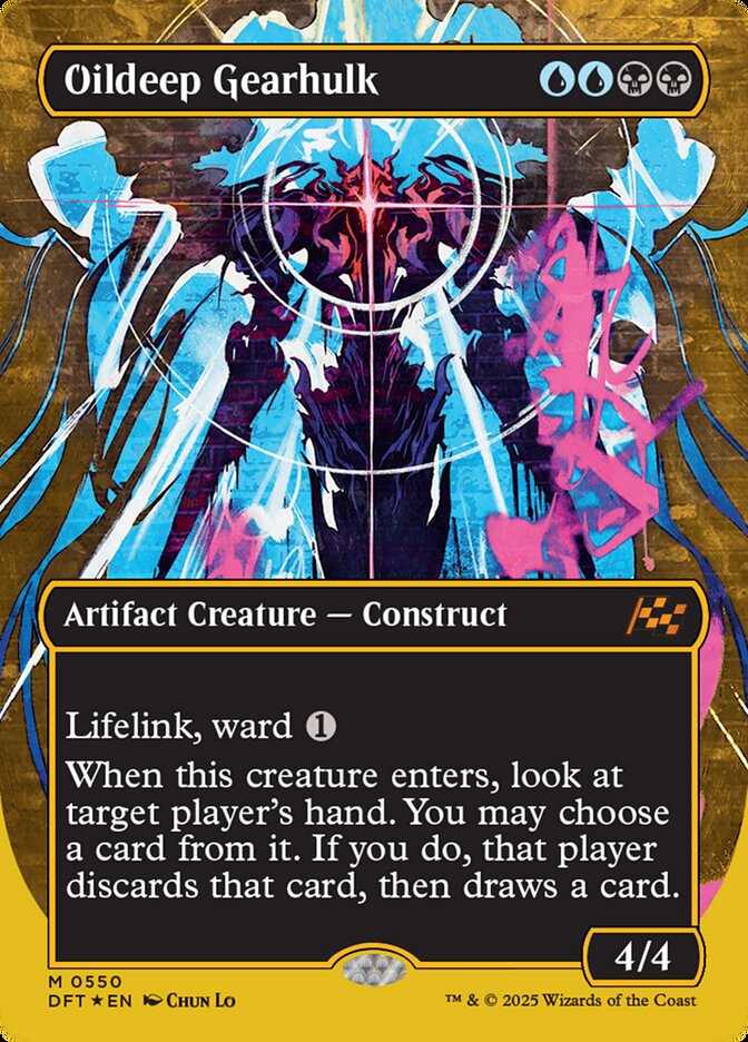 Oildeep Gearhulk - [First Place Foil, Borderless] Aetherdrift (DFT)