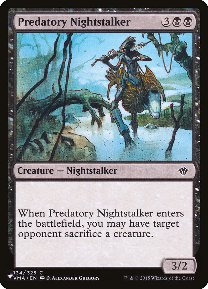 Predatory Nightstalker (VMA-134) - The List (PLST)