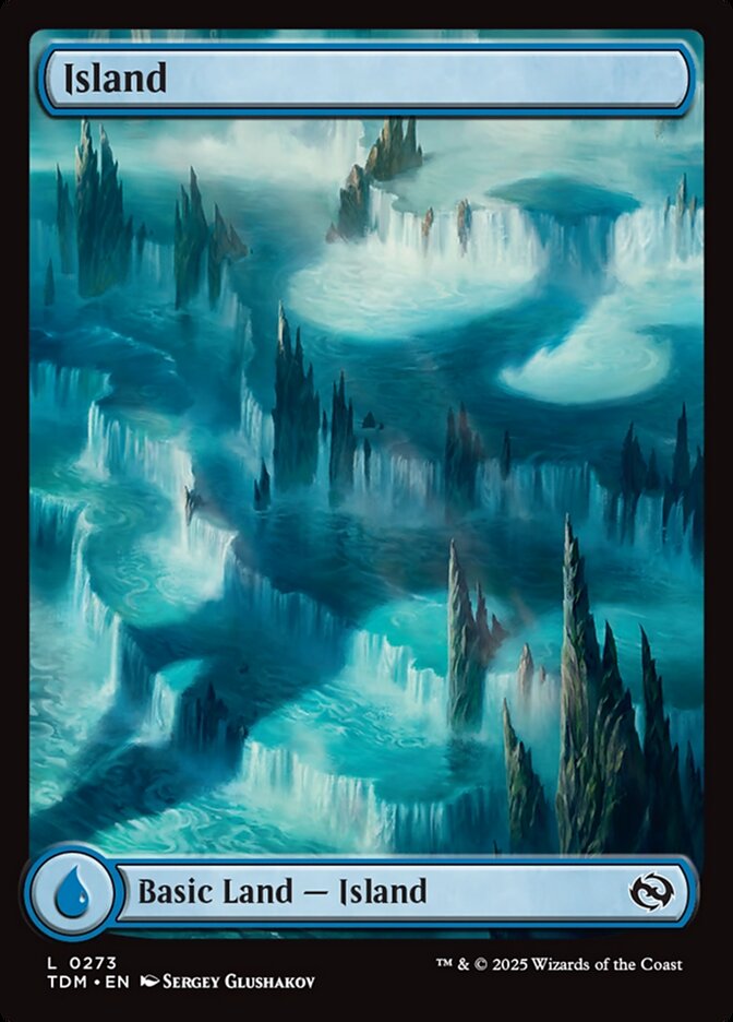 Island (273) - [Foil, Full Art] Tarkir: Dragonstorm (TDM)