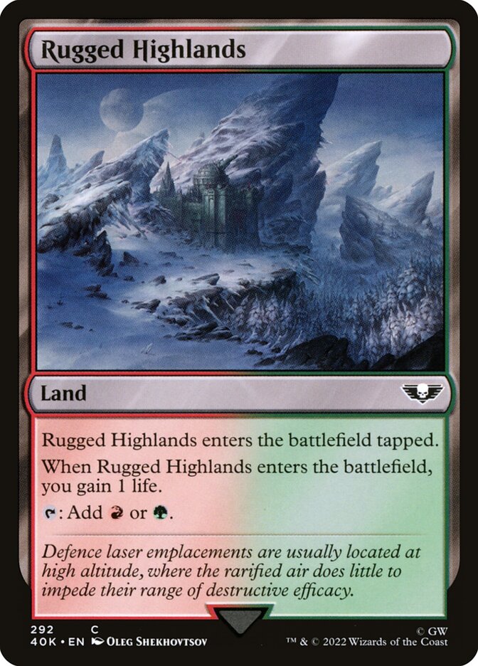 Rugged Highlands (292) - Warhammer 40,000 Commander (40K)