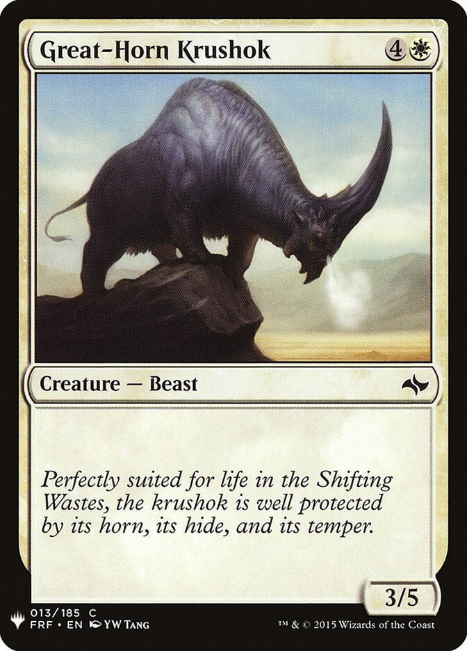 Great-Horn Krushok (FRF-13) - The List (PLST)