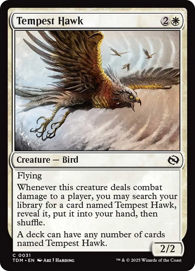 Tempest Hawk (31) - [Foil] Tarkir: Dragonstorm (TDM)