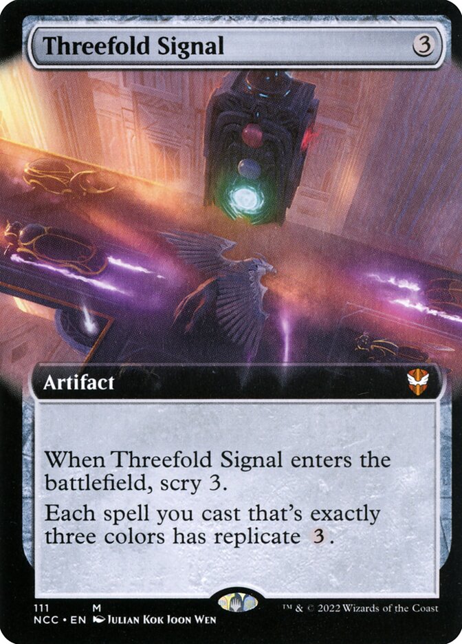 Threefold Signal (111) - New Capenna Commander (NCC)