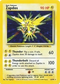 Zapdos (16) - Base Set (BS)