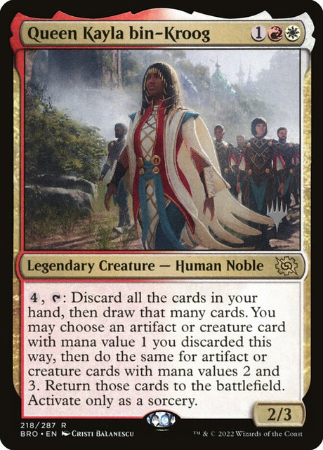 Queen Kayla bin-Kroog (218p) - The Brothers' War Promos (PBRO)