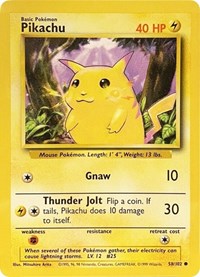 Pikachu (58) - Base Set (BS)