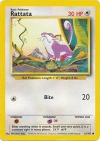 Rattata (61) - Base Set (BS)