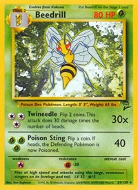 Beedrill (21) - Base Set 2 (BS2)
