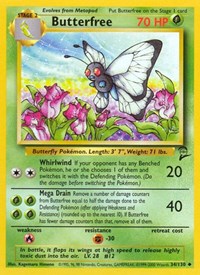 Butterfree (34) - Base Set 2 (BS2)