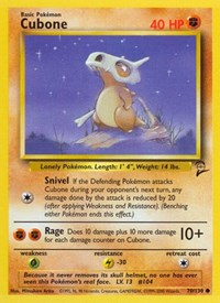 Cubone (70) - Base Set 2 (BS2)
