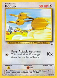 Doduo (72) - Base Set 2 (BS2)