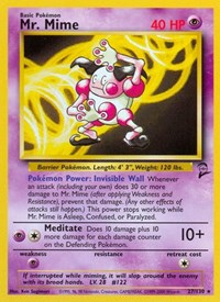 Mr Mime (27) - Base Set 2 (BS2)
