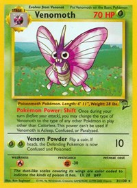Venomoth (31) - Base Set 2 (BS2)