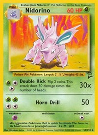 Nidorino (54) - Base Set 2 (BS2)