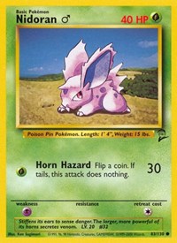 Nidoran M (83) - Base Set 2 (BS2)