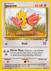 Spearow (92) - Base Set 2 (BS2)