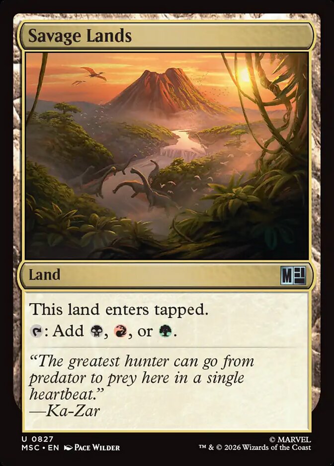 Savage Lands (827) - Marvel Super Heroes Commander (MSC)