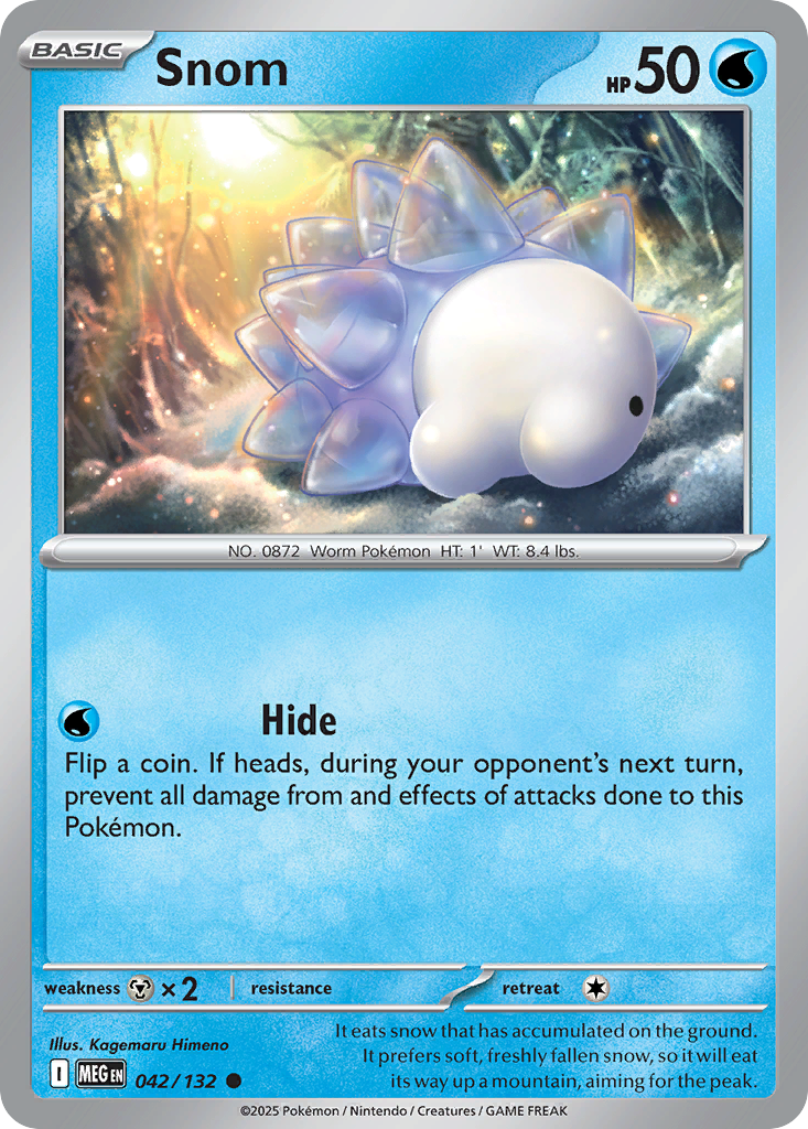 Snom (42/132) - [Reverse Holo] Mega Evolution (MEG)