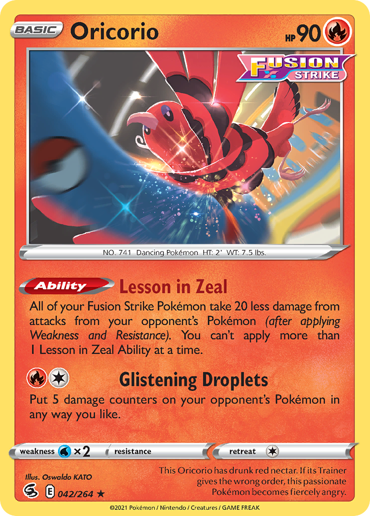 Oricorio (42/264) - Fusion Strike (FST)