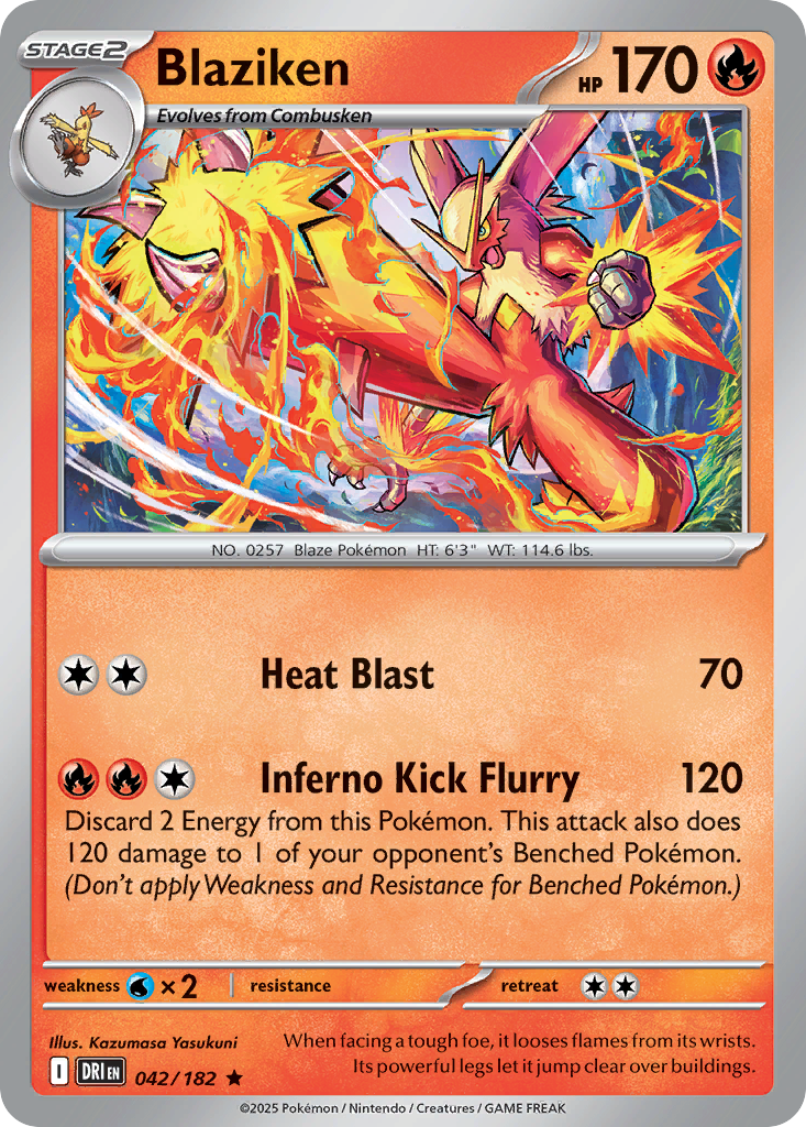 Blaziken (42/182) - [Holo Foil] Destined Rivals (DRI)