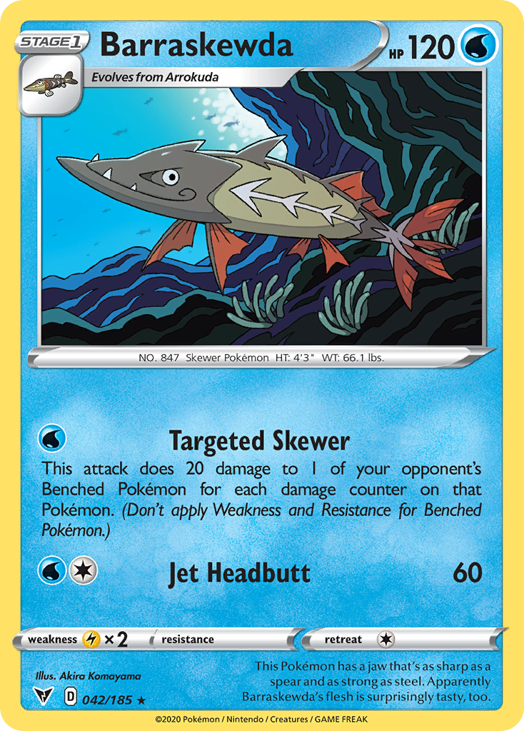 Barraskewda (42/185) - [Reverse Holo] Vivid Voltage (VIV)
