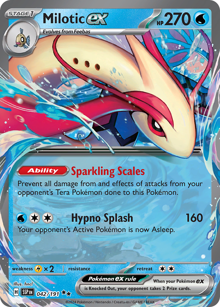 Milotic ex (42/191) - [Holo Foil] Surging Sparks (SSP)