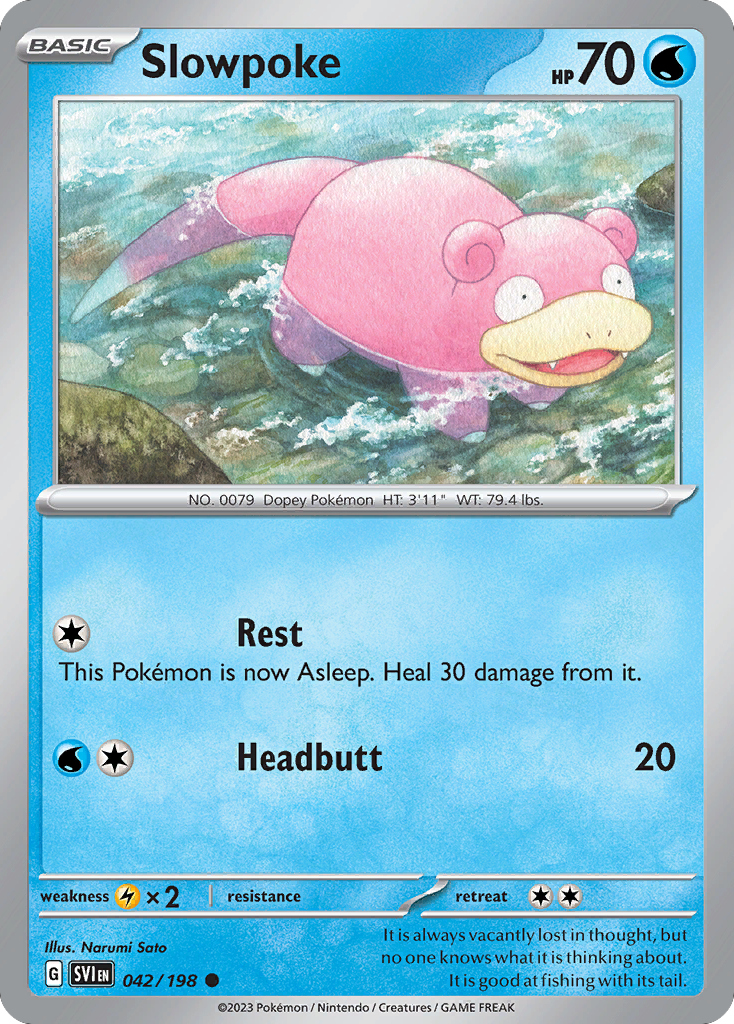 Slowpoke (42/198) - Scarlet & Violet (SVI)