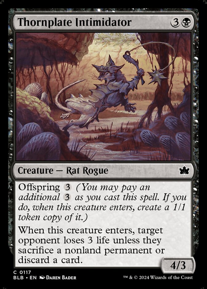 Thornplate Intimidator (117) - Bloomburrow (BLB)