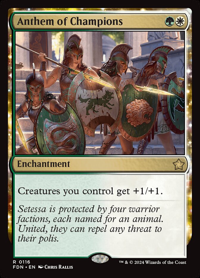Anthem of Champions - [Foil] Foundations (FDN)