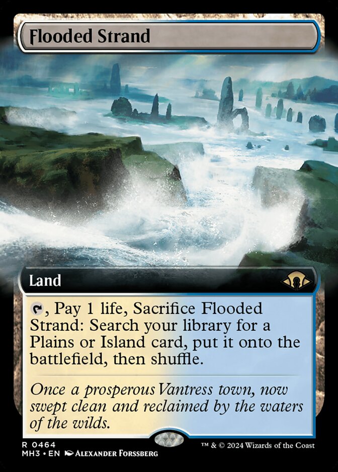 Flooded Strand - [Extended Art] Modern Horizons 3 (MH3)