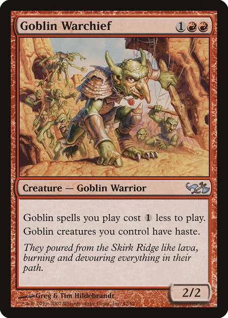 Goblin Warchief (42) - Duel Decks: Elves vs. Goblins (DD1)