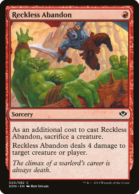 Reckless Abandon (20) - Duel Decks: Speed vs. Cunning (DDN)